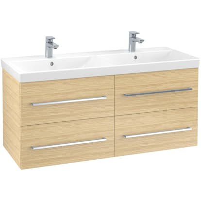 Tvättställsskåp Villeroy & Boch Avento 118 cm med 4 lådor för Dubbla Tvättställ