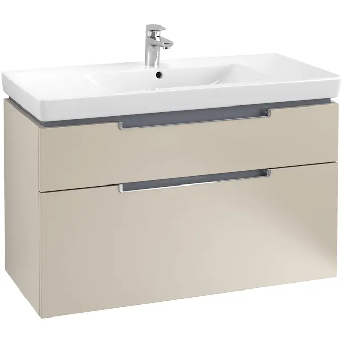 Tvättställsskåp Villeroy & Boch Subway 2.0 med 2 Lådor för Skåpstvättställ