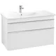 Tvättställsskåp Villeroy & Boch Venticello 95 cm med 2 Lådor för Ocentrerat Skåpstvättställ