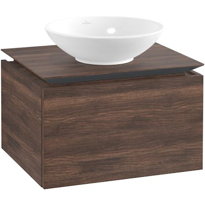 Tvättställsskåp Villeroy & Boch Legato Kompakt 600 med 1 Låda för Ytmonterat Tvättställ