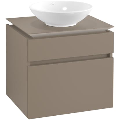 Tvättställsskåp Villeroy & Boch Legato 600 med 2 Lådor för Ytmonterat Tvättställ