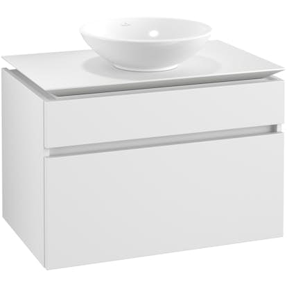 Tvättställsskåp Villeroy & Boch Legato 800 med 2 Lådor för Ytmonterat Tvättställ