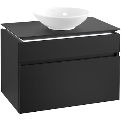 Tvättställsskåp Villeroy & Boch Legato 800 med 2 Lådor för Ytmonterat Tvättställ