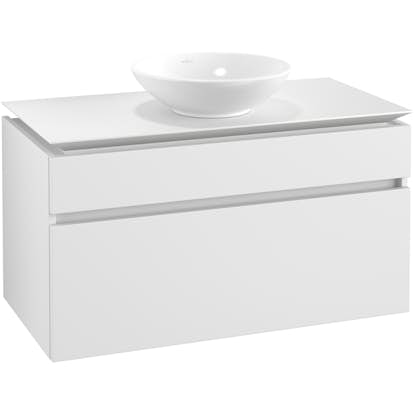 Tvättställsskåp Villeroy & Boch Legato 1000 med 2 Lådor för Ytmonterat Tvättställ