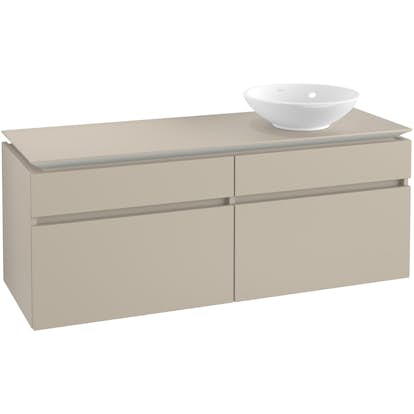 Tvättställsskåp Villeroy & Boch Legato 1400 med 4 Lådor för Ocentrerat Ytmonterat Tvättställ