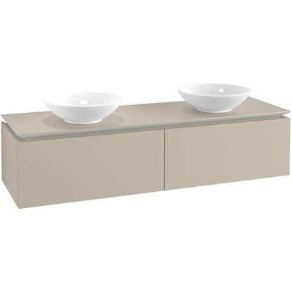 Tvättställsskåp Villeroy & Boch Legato Kompakt 1600 med 2 Lådor för Två Ytmonterade Tvättställ från Övriga V&B Serier