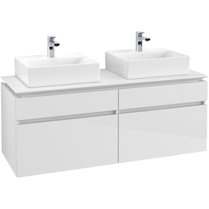 Tvättställsskåp Villeroy & Boch Legato 1400 med 4 Lådor för Två Tvättställ