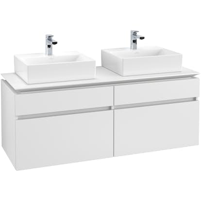 Tvättställsskåp Villeroy & Boch Legato 1400 med 4 Lådor för Två Tvättställ