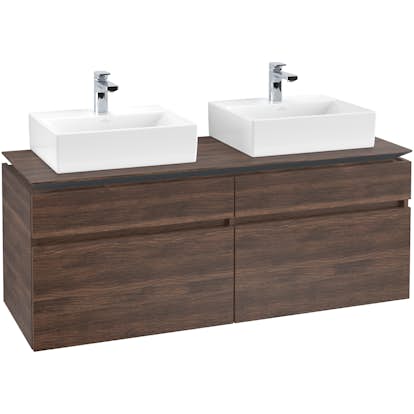 Tvättställsskåp Villeroy & Boch Legato 1400 med 4 Lådor för Två Tvättställ