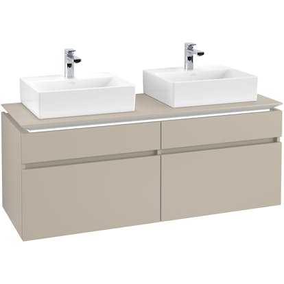 Tvättställsskåp Villeroy & Boch Legato 1400 med 4 Lådor för Två Tvättställ