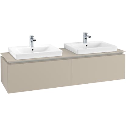 Tvättställsskåp Villeroy & Boch Legato Kompakt 1600 med 2 Lådor för Två Tvättställ från Finion & Subway