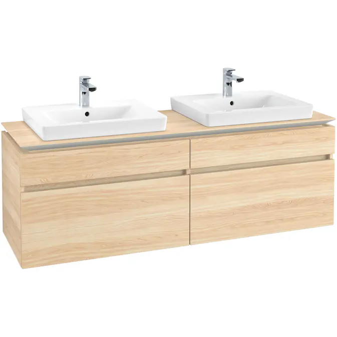 Tvättställsskåp Villeroy & Boch Legato 1600 med 4 Lådor för Två Tvättställ från Finion & Subway