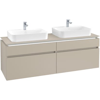 Tvättställsskåp Villeroy & Boch Legato 1600 med 4 Lådor för Två Ytmonterade Tvättställ från Finion & Memento