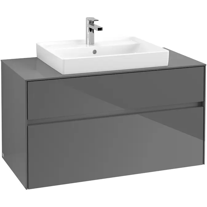 Tvättställsskåp Villeroy & Boch Collaro 100 cm med 2 Lådor för Ovanpåliggande Tvättställ