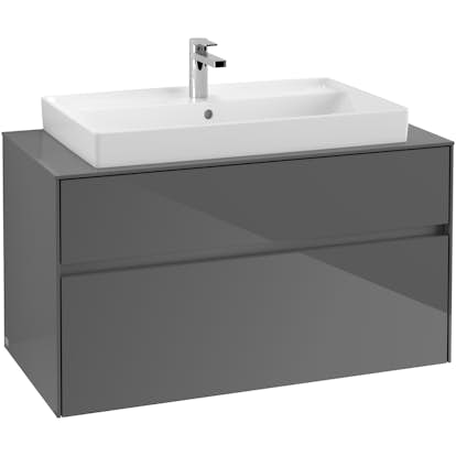 Tvättställsskåp Villeroy & Boch Collaro 100 cm med 2 Lådor för Ovanpåliggande Skåpstvättställ