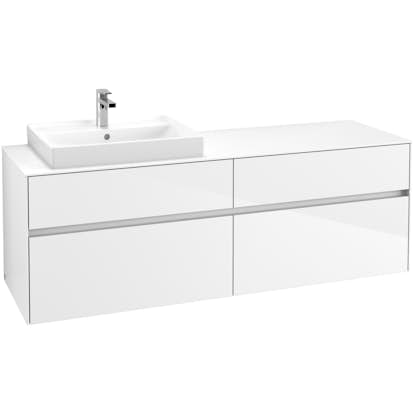 Tvättställsskåp Villeroy & Boch Collaro 160 cm med 4 Lådor för Ovanpåliggande Tvättställ