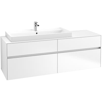 Tvättställsskåp Villeroy & Boch Collaro 160 cm med 4 Lådor för Ovanpåliggande Skåpstvättställ