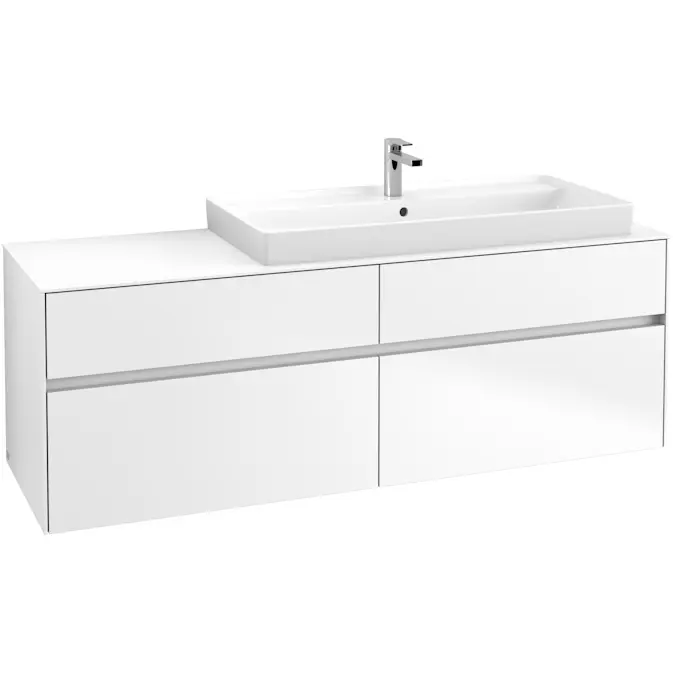 Tvättställsskåp Villeroy & Boch Collaro 160 cm med 4 Lådor för Ovanpåliggande Skåpstvättställ