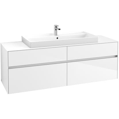 Tvättställsskåp Villeroy & Boch Collaro 160 cm med 4 Lådor för Ovanpåliggande Skåpstvättställ