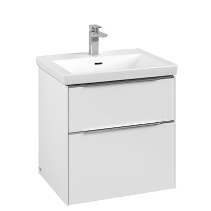 Tvättställsskåp Villeroy & Boch Subway 3.0 med 2 Lådor