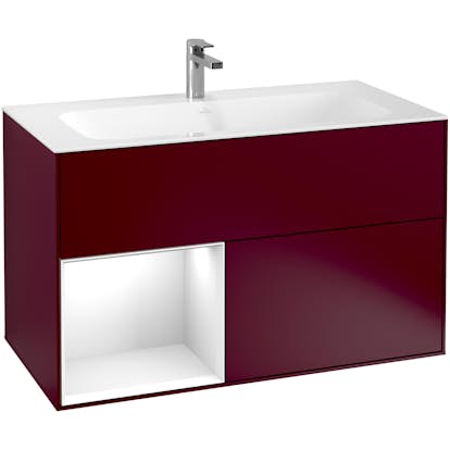 Tvättställsskåp Villeroy & Boch Finion med 2 Lådor och Hylla för Inbyggt Tvättställ