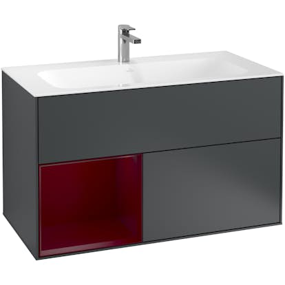 Tvättställsskåp Villeroy & Boch Finion med 2 Lådor och Hylla för Inbyggt Tvättställ