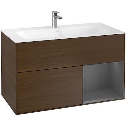 Tvättställsskåp Villeroy & Boch Finion med 2 Lådor och Hylla för Inbyggt Tvättställ