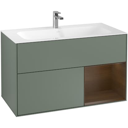 Tvättställsskåp Villeroy & Boch Finion med 2 Lådor och Hylla för Inbyggt Tvättställ