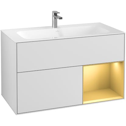 Tvättställsskåp Villeroy & Boch Finion med 2 Lådor och Hylla för Inbyggt Tvättställ