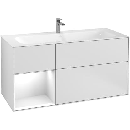 Tvättställsskåp Villeroy & Boch Finion med 3 Lådor och Hylla för Inbyggt Tvättställ