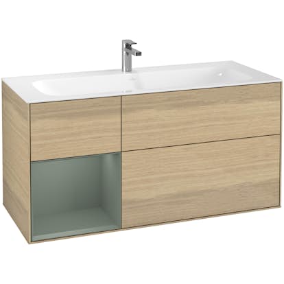 Tvättställsskåp Villeroy & Boch Finion med 3 Lådor och Hylla för Inbyggt Tvättställ