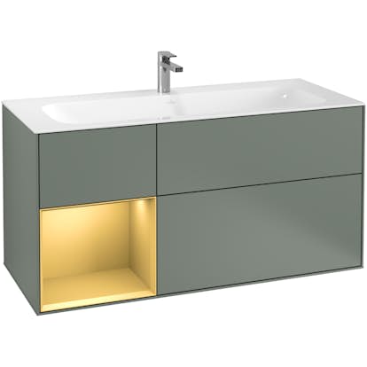 Tvättställsskåp Villeroy & Boch Finion med 3 Lådor och Hylla för Inbyggt Tvättställ