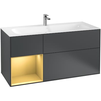 Tvättställsskåp Villeroy & Boch Finion med 3 Lådor och Hylla för Inbyggt Tvättställ