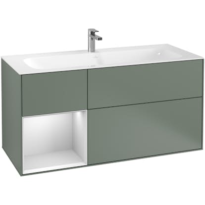 Tvättställsskåp Villeroy & Boch Finion med 3 Lådor och Hylla för Inbyggt Tvättställ