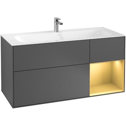 Tvättställsskåp Villeroy & Boch Finion med 3 Lådor och Hylla för Inbyggt Tvättställ