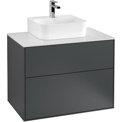 Tvättställsskåp Villeroy & Boch Finion med 2 Lådor och Bänkskiva för Kompakt Tvättställ