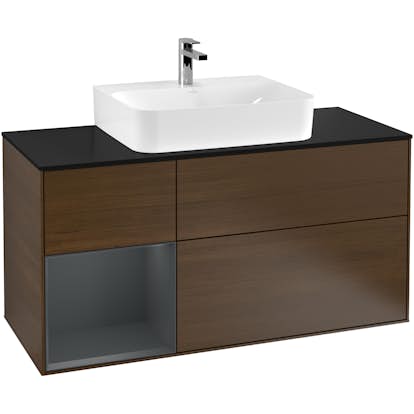 Tvättställsskåp Villeroy & Boch Finion med 3 Lådor Hylla och Bänkskiva för Centrerat Tvättställ