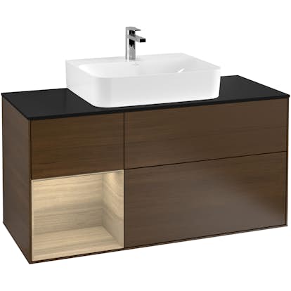 Tvättställsskåp Villeroy & Boch Finion med 3 Lådor Hylla och Bänkskiva för Centrerat Tvättställ