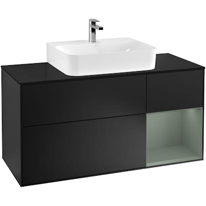 Tvättställsskåp Villeroy & Boch Finion med 3 Lådor Hylla och Bänkskiva för Centrerat Tvättställ