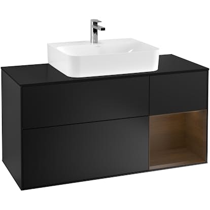 Tvättställsskåp Villeroy & Boch Finion med 3 Lådor Hylla och Bänkskiva för Centrerat Tvättställ