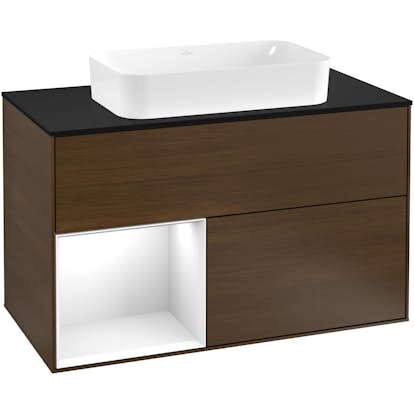 Tvättställsskåp Villeroy & Boch Finion med 2 Lådor Hylla och Bänkskiva för Fristående Tvättställ