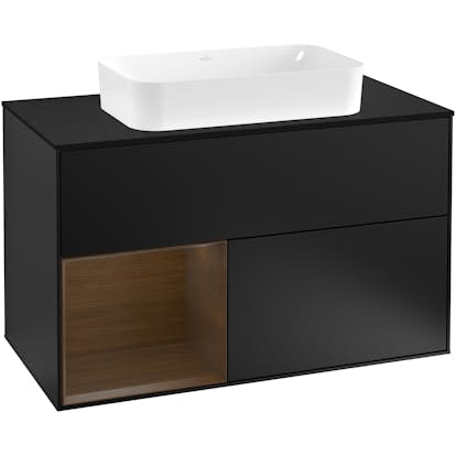 Tvättställsskåp Villeroy & Boch Finion med 2 Lådor Hylla och Bänkskiva för Fristående Tvättställ