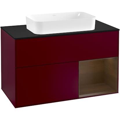 Tvättställsskåp Villeroy & Boch Finion med 2 Lådor Hylla och Bänkskiva för Fristående Tvättställ