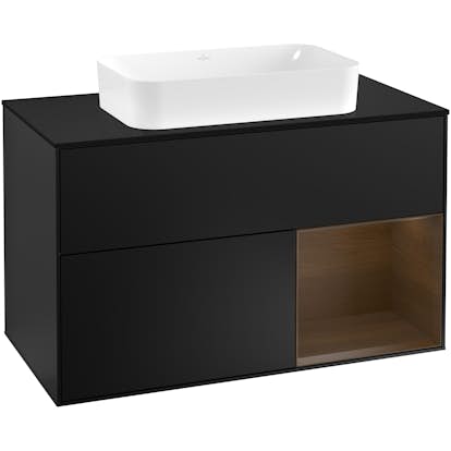 Tvättställsskåp Villeroy & Boch Finion med 2 Lådor Hylla och Bänkskiva för Fristående Tvättställ