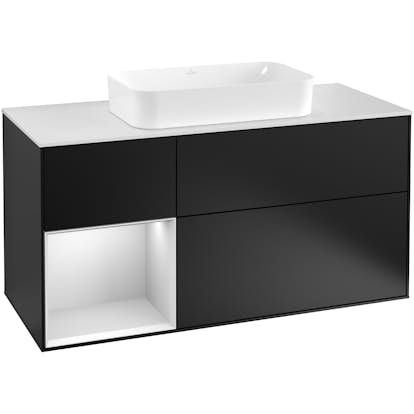Tvättställsskåp Villeroy & Boch Finion med 3 Lådor Hylla och Bänkskiva för Fristående Tvättställ