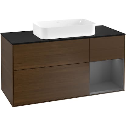 Tvättställsskåp Villeroy & Boch Finion med 3 Lådor Hylla och Bänkskiva för Fristående Tvättställ