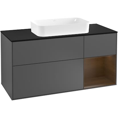 Tvättställsskåp Villeroy & Boch Finion med 3 Lådor Hylla och Bänkskiva för Fristående Tvättställ
