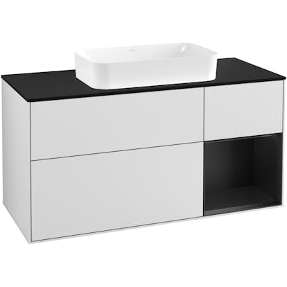 Tvättställsskåp Villeroy & Boch Finion med 3 Lådor Hylla och Bänkskiva för Fristående Tvättställ