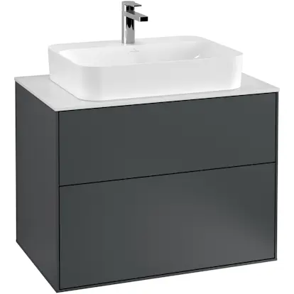 Tvättställsskåp Villeroy & Boch Finion med 2 Lådor och Bänkskiva för Ytmonterat Tvättställ