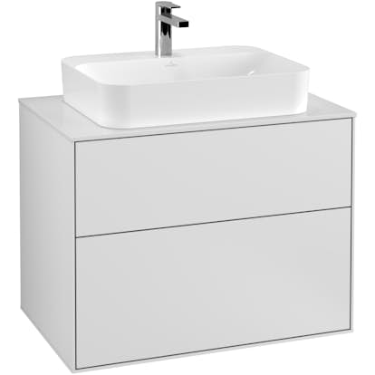 Tvättställsskåp Villeroy & Boch Finion med 2 Lådor och Bänkskiva för Ytmonterat Tvättställ